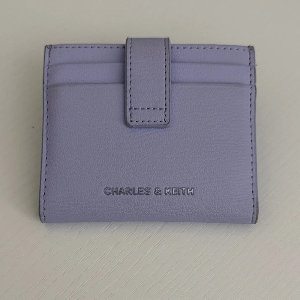 Charles & Keith Pastel Lavender Purple Card Holder 12 slots - Picture 1 of 9